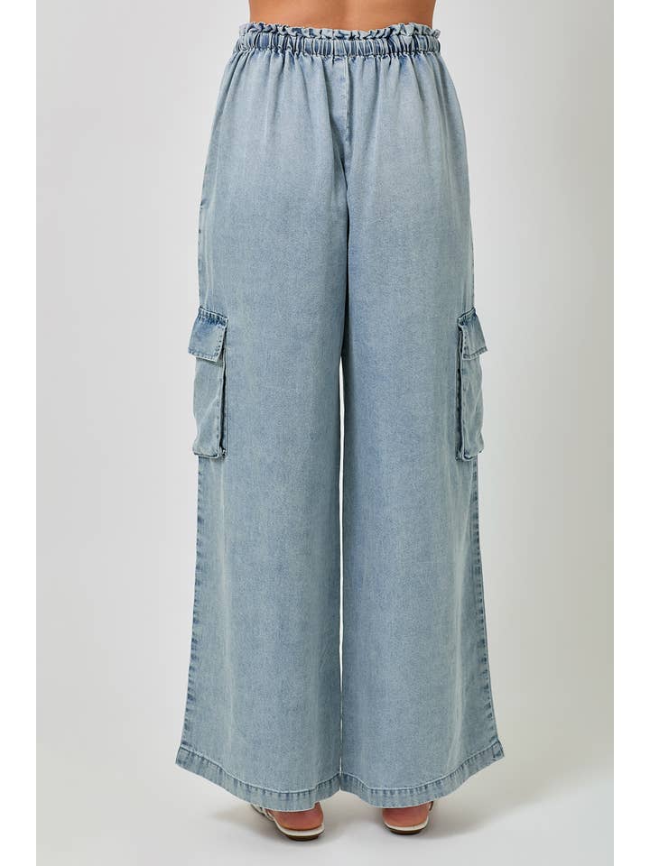 Mystree - Wholesale Pants - Women's - 60938 Tencel Wide Leg Cargo Pants12