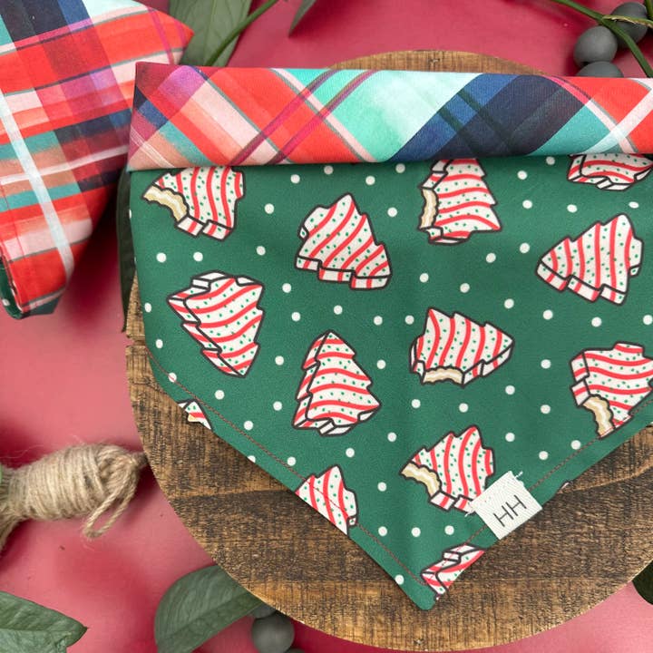 Christmas Cakes Bandana for wholesale by Hodge House