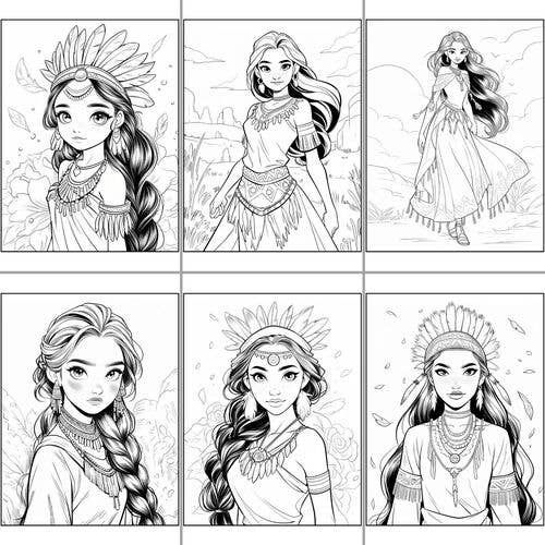 ColorFall Editions – wholesale Colouring and activity book – adult – Beautiful Native American Indian Coloring Book For Adults4