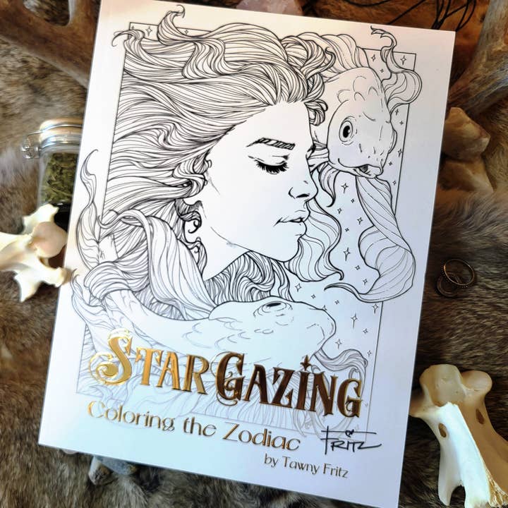 Tawny Fritz Art - Wholesale Coloring Book - Adult - Stargazing: Coloring the Zodiac ✨ Coloring Book ✨