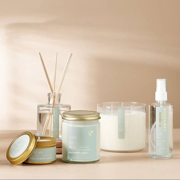 Rockaway Candle Co - Wholesale Jar/Filled Candle - Wild Air 16oz Candle2
