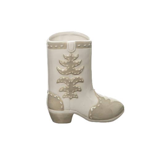 Ceramic White Boot Vase for wholesale by Totalee Gift