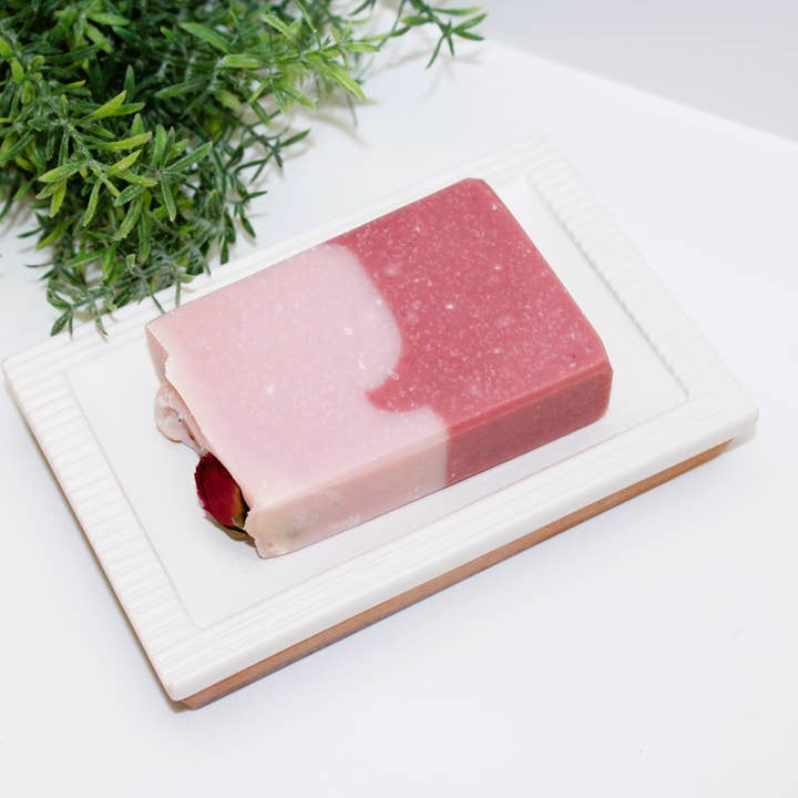 Baba Yaga Designs LLC - Wholesale Bar Soap - Fresh Cut Roses Soap Bar, Vegan Natural Skin Care Valentine