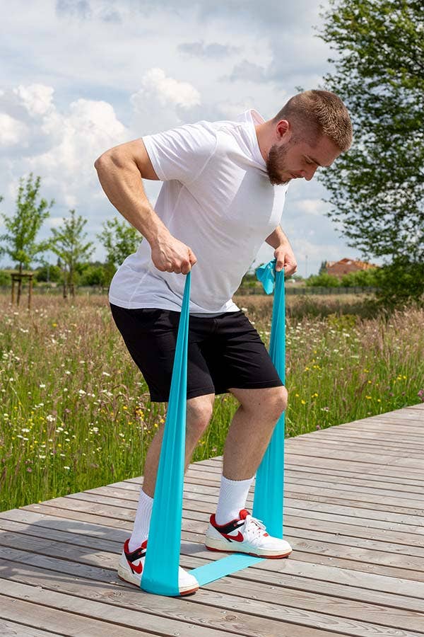 ACUS MED - Vendita all'ingrosso Attrezzatura per il fitness - Fascia di Resistenza Piatta | Fitness - Resistenza Dura 2m - Rosso3