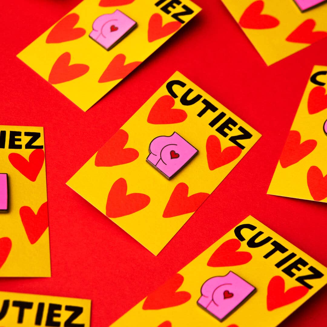 Redy. – wholesale Lapel pin/button – Cheeks Enamel Pin - Cutiez Collection2