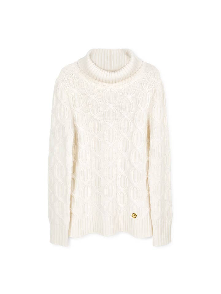 Bel Cashmere S.C. - Wholesale Knit Sweater - Women's - Jersey Alex de cashmere blanco1