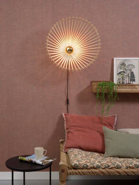 Vägglampa Bromo Aasymm. Dia.60x13cm Naturlig för wholesale av Good&Mojo