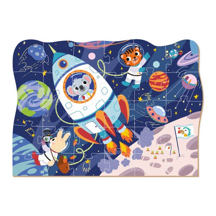 DoDo Brand – Puzzle - Crianças por atacado – Puzzle Puzzle de Papelão Clássico para Crianças Espaço 30 pcs4