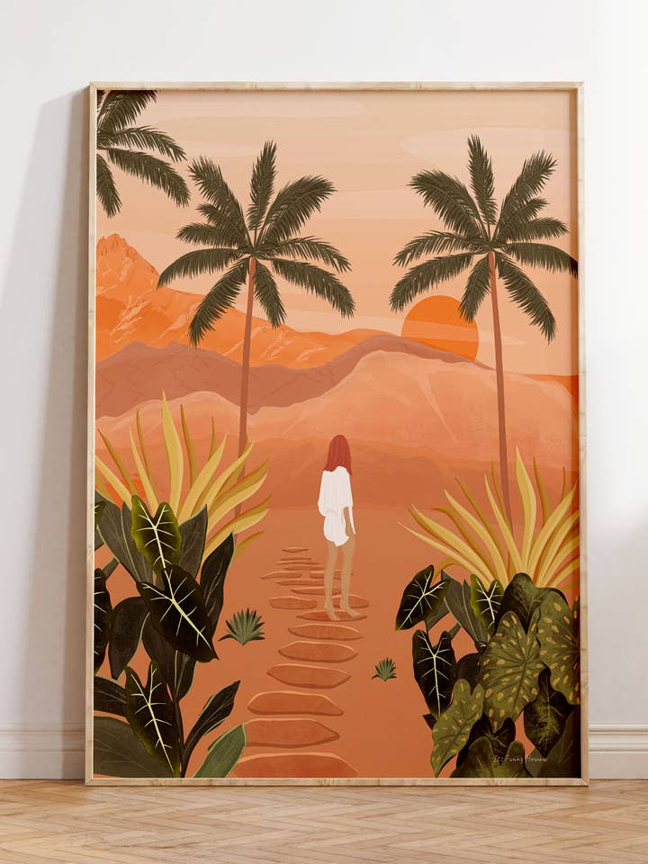 Affiche d'art Golden Hour pour la vente par Illustrations Its Funny Howww Inc