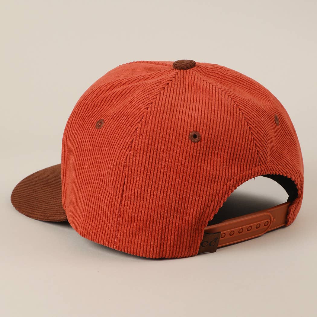 Fashion City - Wholesale Baseball Cap - Unisex - Plain Two Tone Corduroy 5 Panel Trucker Hat27