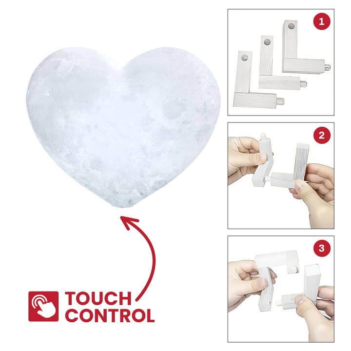 CanvasChamp – Candeeiro de secretária/decorativo por atacado – Candeeiro de Lua com Foto 3D Personalizada - Luz Noturna5