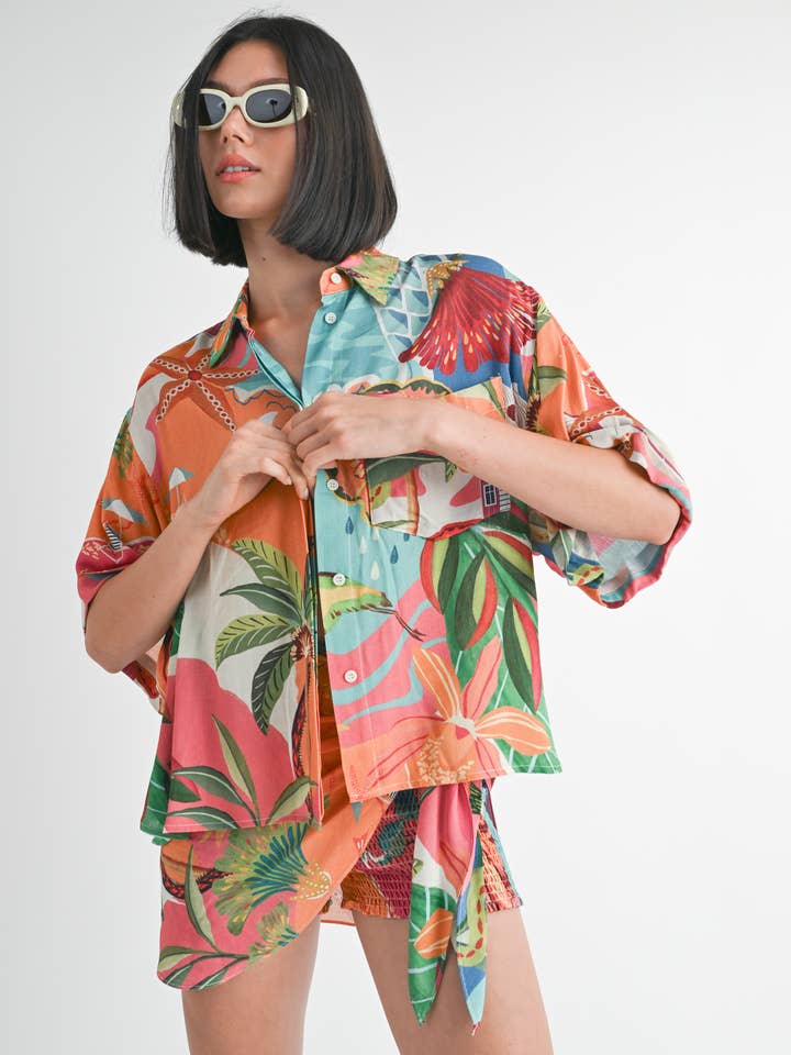 OVERSIZED CAMP SHIRT for wholesale by Emory Park