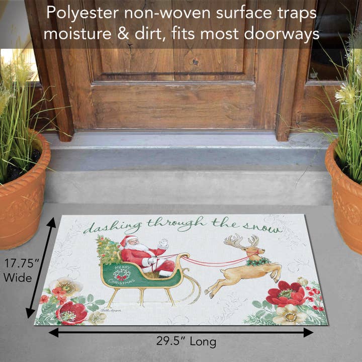 CounterArt/Highland Home/Thirstystone - Vendita all'ingrosso Zerbino - Tappeto per ingresso interno/esterno «Holiday Tradition»2