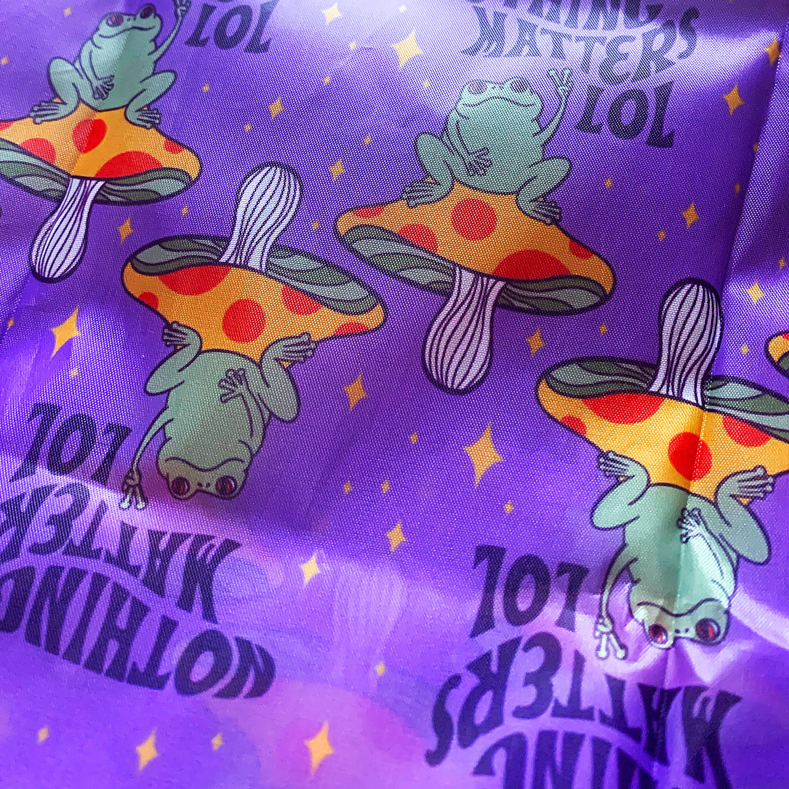 Krystan Saint Cat - Wholesale Grocery/Shopping Bag - Nothing Matters Frog Fold-Up Reusable Grocery Bag3