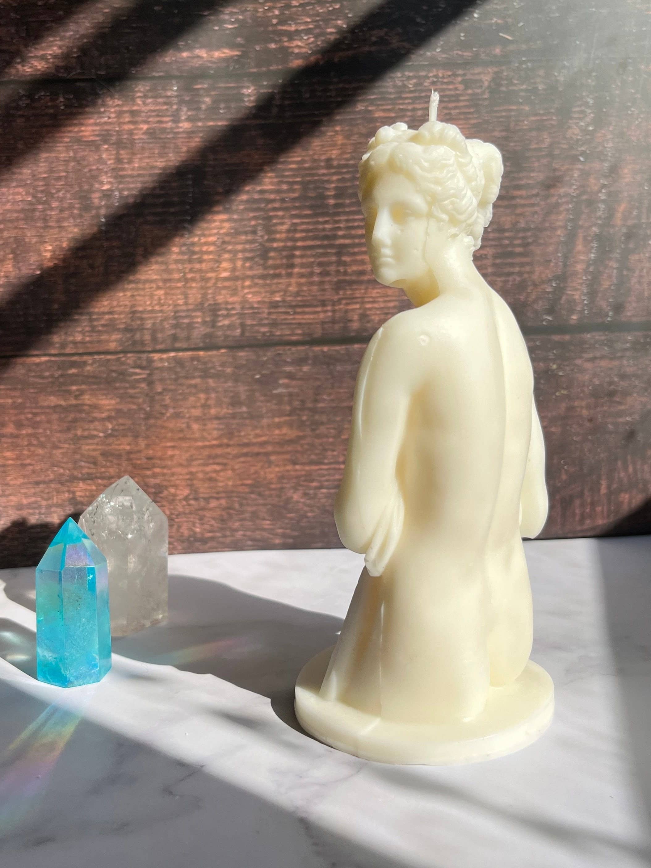 Beauty and the Moon – wholesale Novelty candle – 6.5 Inch Goddess Candle | Naked Female Body Candle2