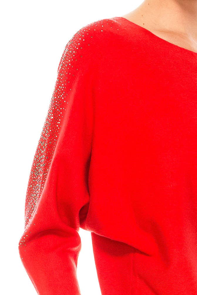 New Yorker's Apparel - Wholesale Knit Sweater - Women's - Aaeda Dolman Long Sleeve Sweater Top (More Colors)6