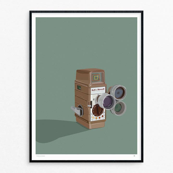 8mm Camera print for wholesale by Tim Kapustka