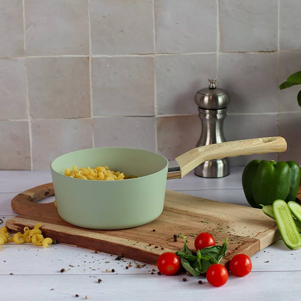 Menastyl - Wholesale Cookware Set - Set 5 pieces celadon casserole pan aluminum wok pan5