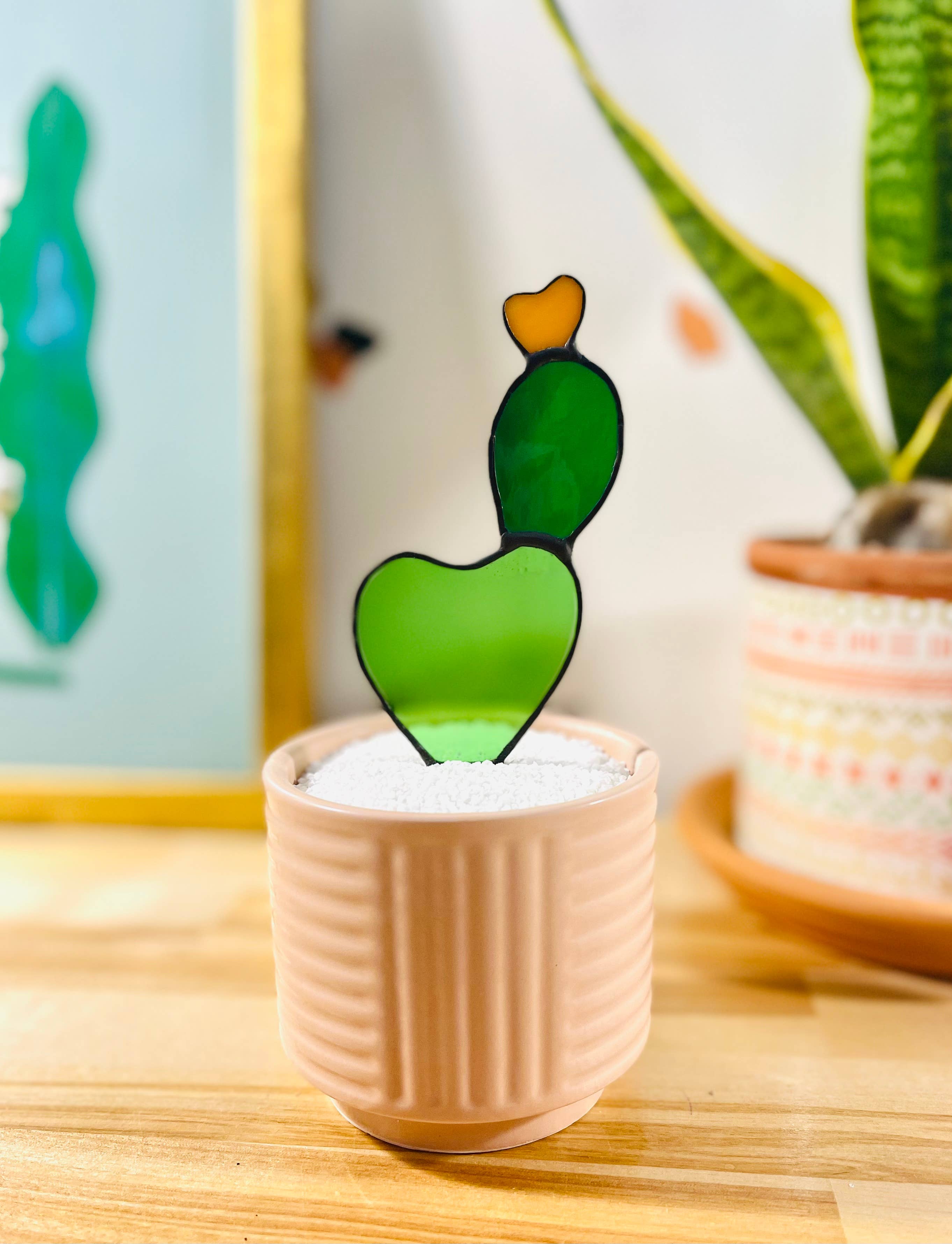 Samara Designs Studio – wholesale Dekorativt bordsobjekt – Bebis Teckly Päron Glas Kaktus3