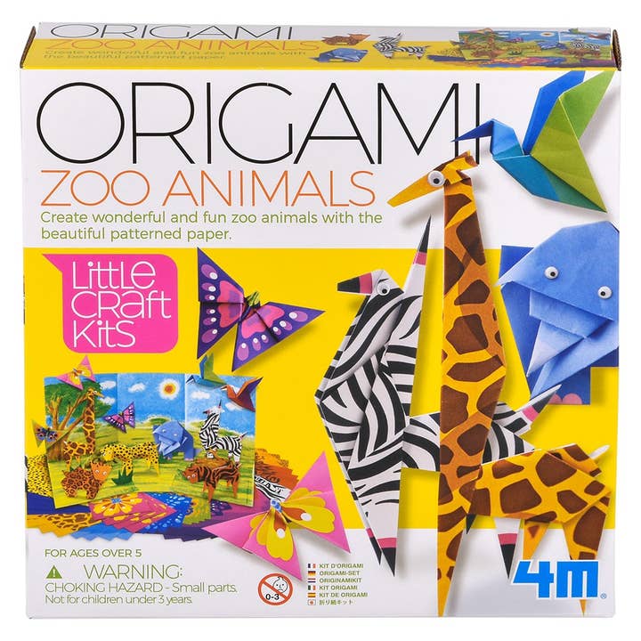 The Toy Network - Wholesale DIY Craft Kit - Kids - Little Craft/Origami Zoo Animals3