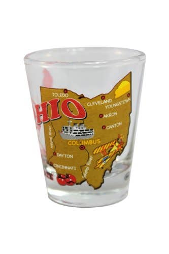 7 Star – wholesale Shotglas – OHIO State Skottglas 2 oz1