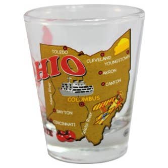 7 Star – wholesale Shotglas – OHIO State Skottglas 2 oz1