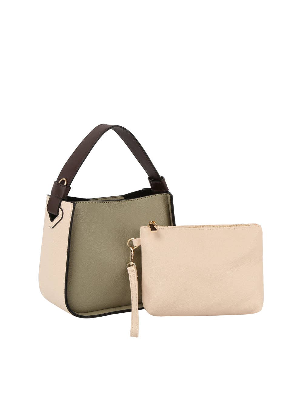 Handbag Factory Corp - Wholesale Tote Bag - Women's - 2 in 1 Women Multicolor Hobo Tote Bag and Purse Set0