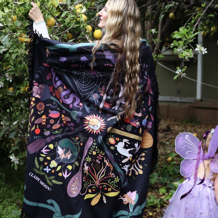 Lady Moon Co.® – wholesale Beach towel – Wheel Of The Fae Traveling Spell Space6