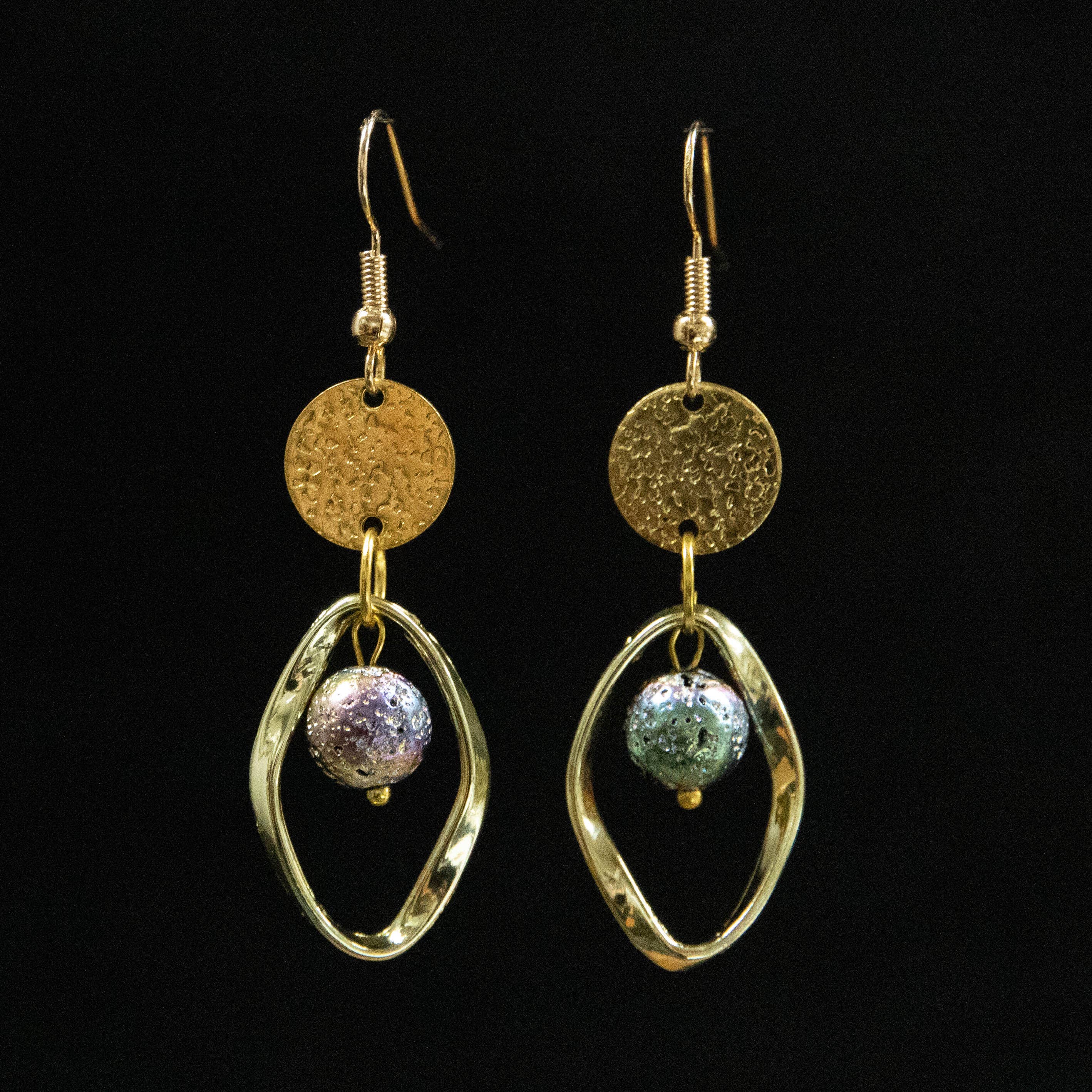 JAC Jewelry Designs - Wholesale Dangle Earrings - Oval Asteroid Earrings0