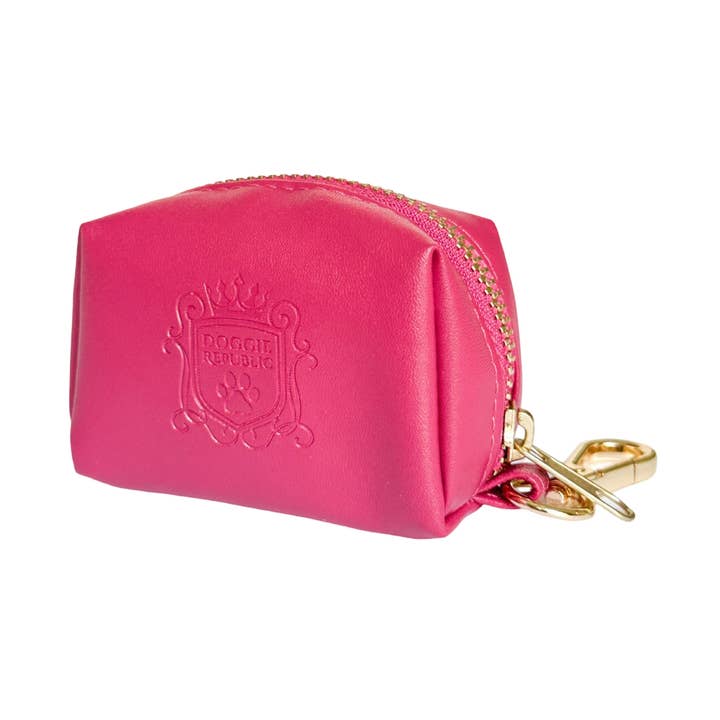 Doggie Republic - Wholesale Pet Poop Bag Dispenser - The Classic Waste Bag Holder - Raspberry0