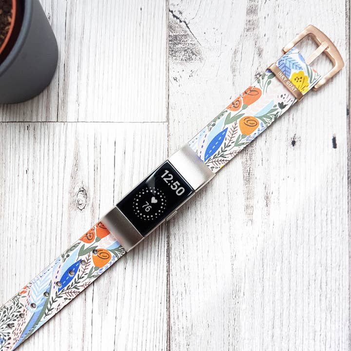 Leren Fitbit-horlogebandje exotische stijl voor wholesale door Inky Goat