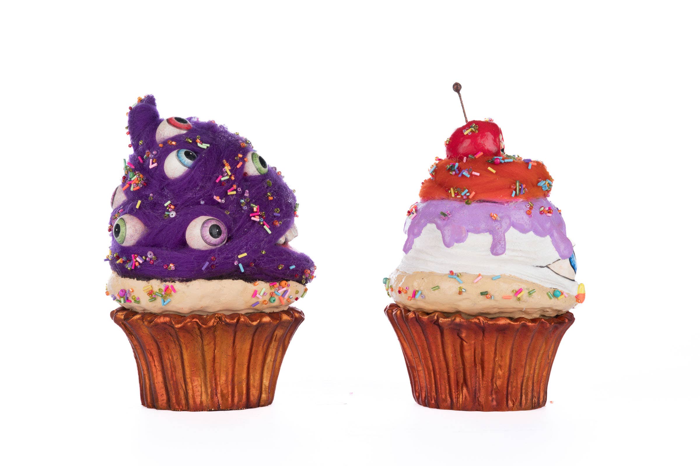 Katherine's Collection - Wholesale Decorative Tabletop Object - Creepy Cupcakes Crazy Eyes And Crabby Crumbs Assortment3