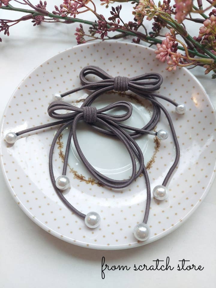 Elásticos de Cabelo em Cinzento por atacado de From Scratch Store