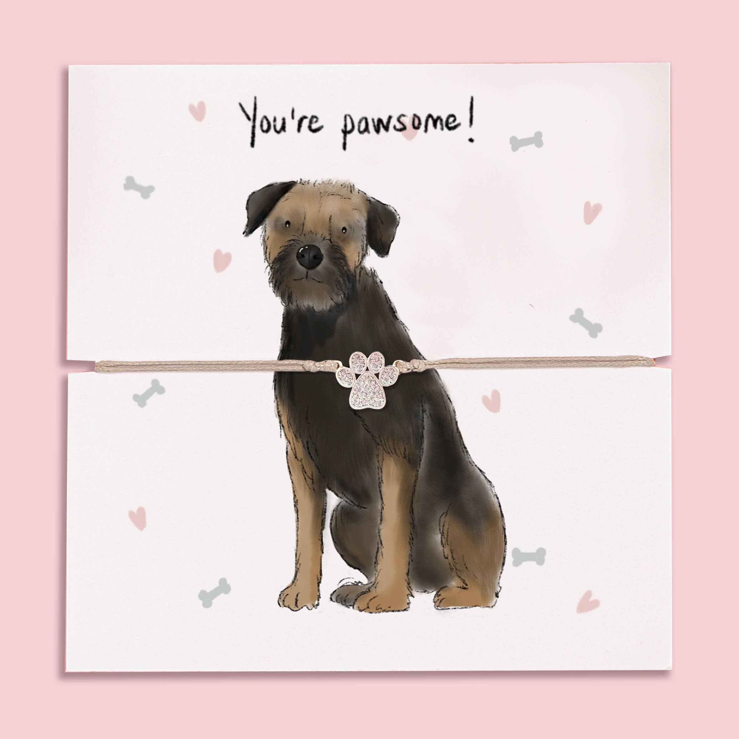 Letterbox Love Bracelets – wholesale Charm/dangle bracelet – Paws For Though Small Stand Bracelet Collection3