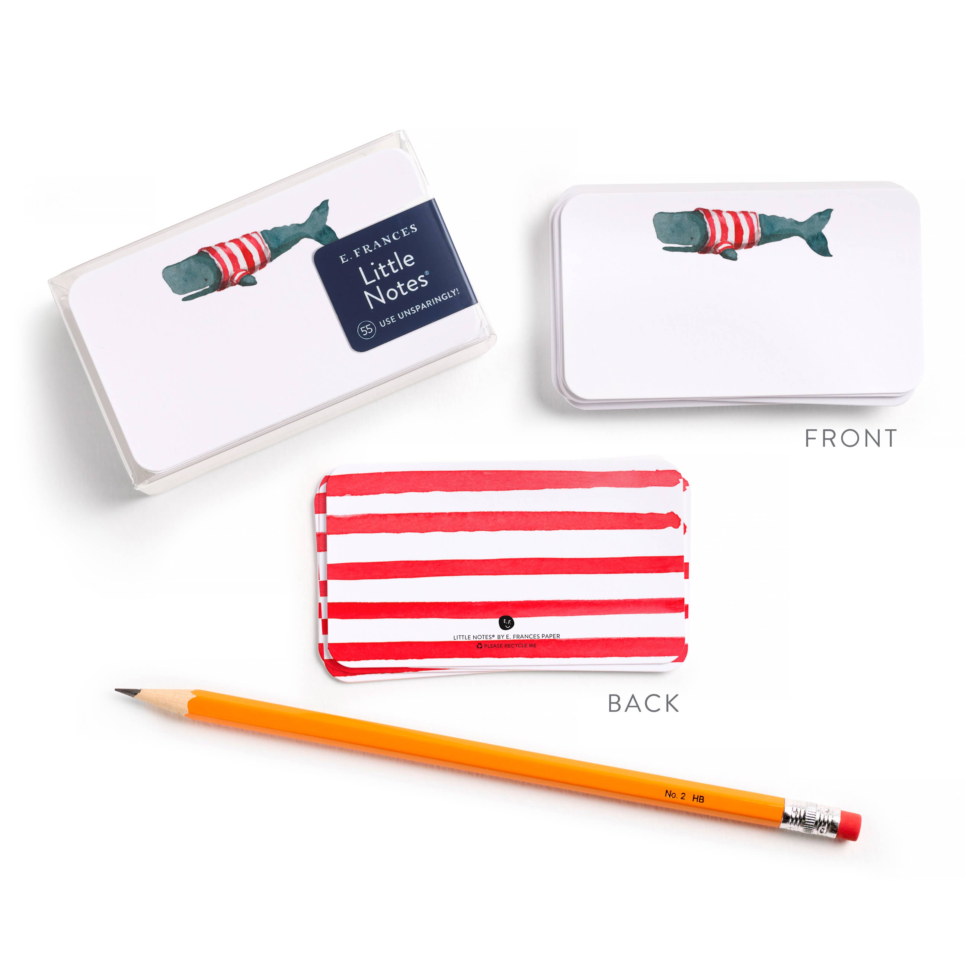 E. Frances Paper - Wholesale Stationery/Notecard Set - Whale Little Notes®1