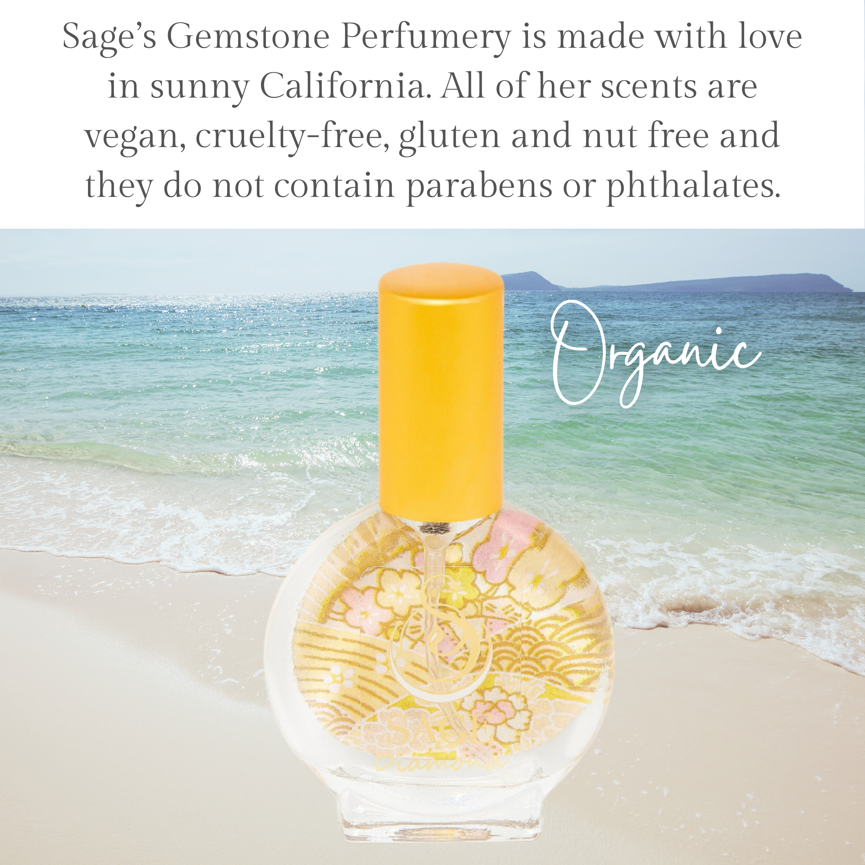The Sage Lifestyle - A Gemstone Perfumery - Wholesale Perfume/Eau de Toilette - Diamond Organic Perfume Eau de Toilette Spray Mini- 1/2 oz4