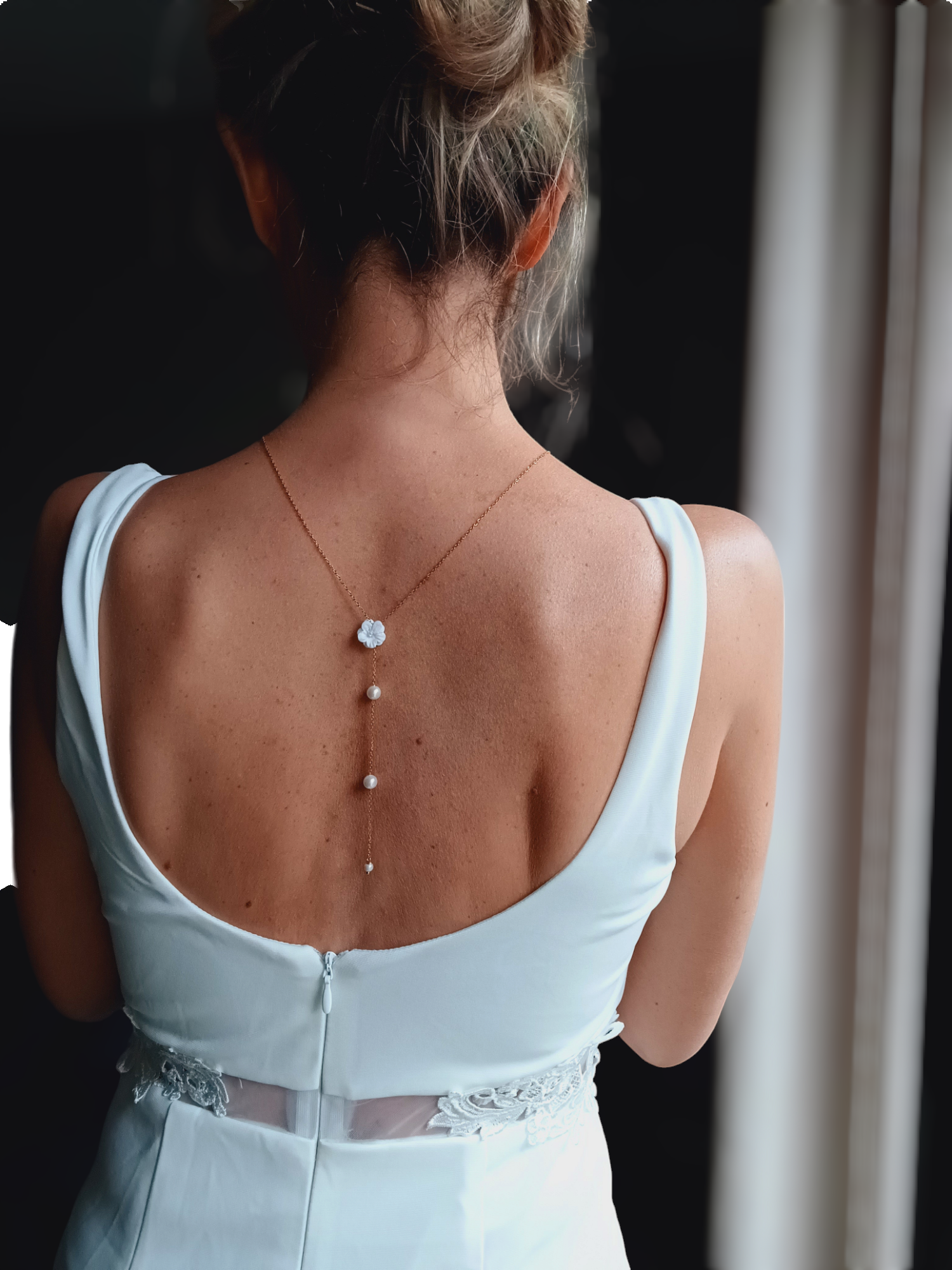 L'atelier du 6 - Wholesale Face/Body Chain - JASMIN- open back jewelry for the bride.3
