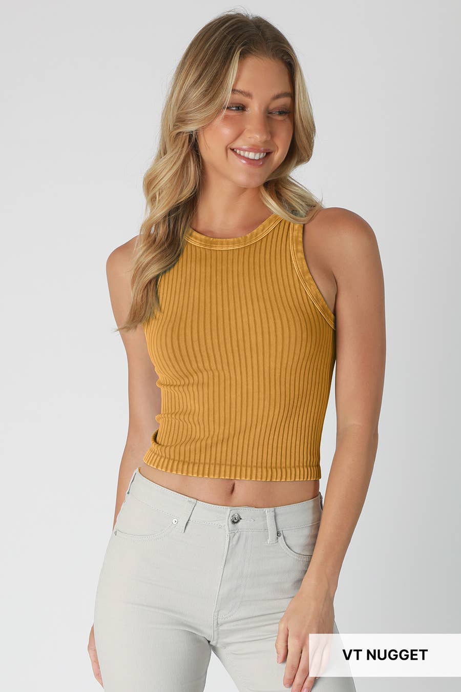 NIKIBIKI - Vente Débardeur – femme - NS8358 - Débardeur vintage à larges côtes16