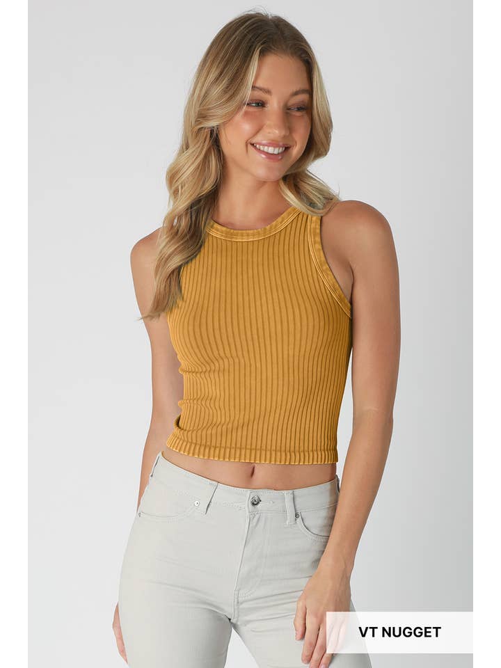 NIKIBIKI - Vente Débardeur – femme - NS8358 - Débardeur vintage à larges côtes16