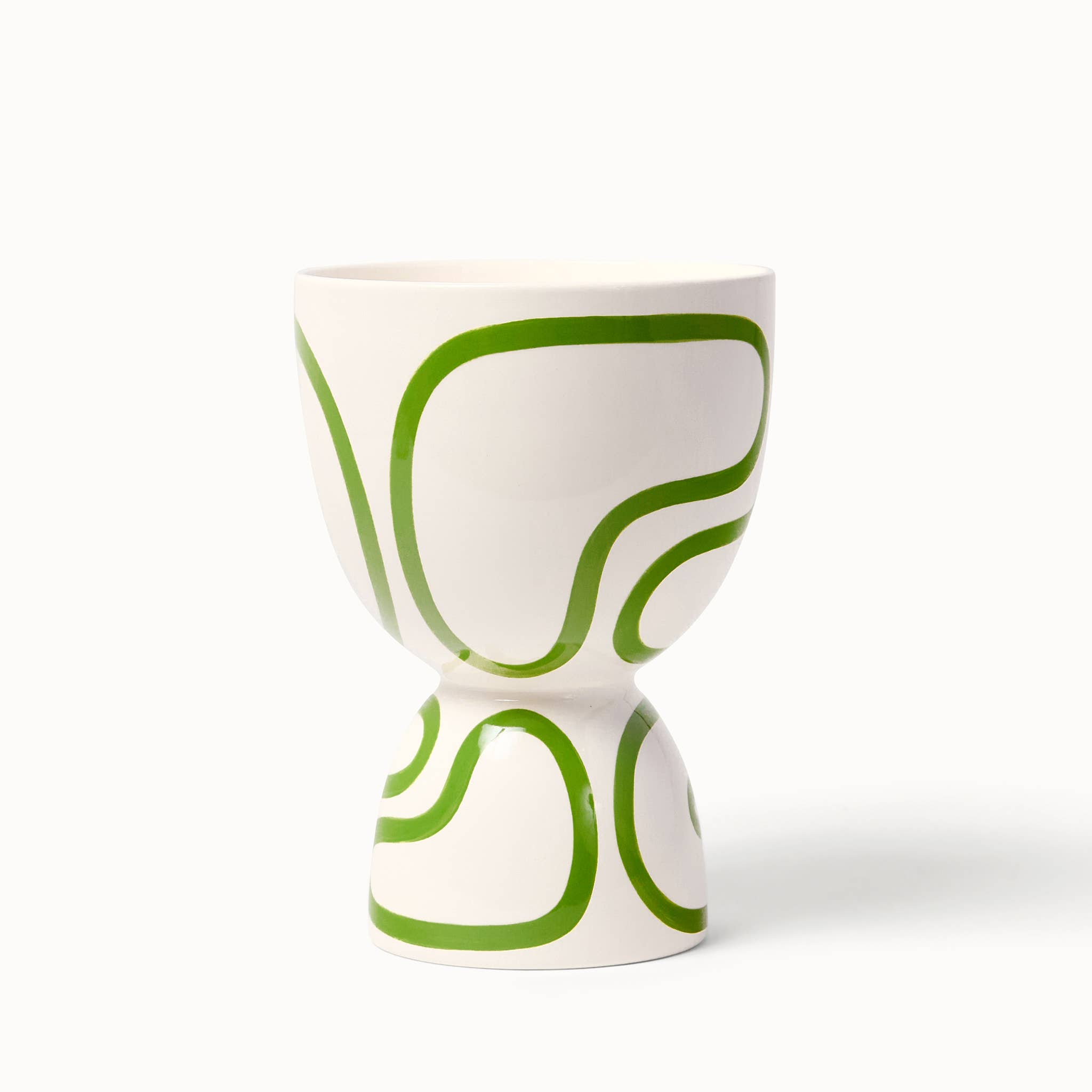 Franca - Wholesale Plant Pot - Meadow Outline Stacked Planters (Gloss) 2