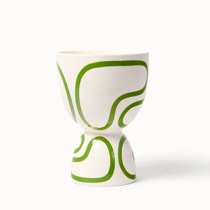 Franca - Wholesale Plant Pot - Meadow Outline Stacked Planters (Gloss) 2