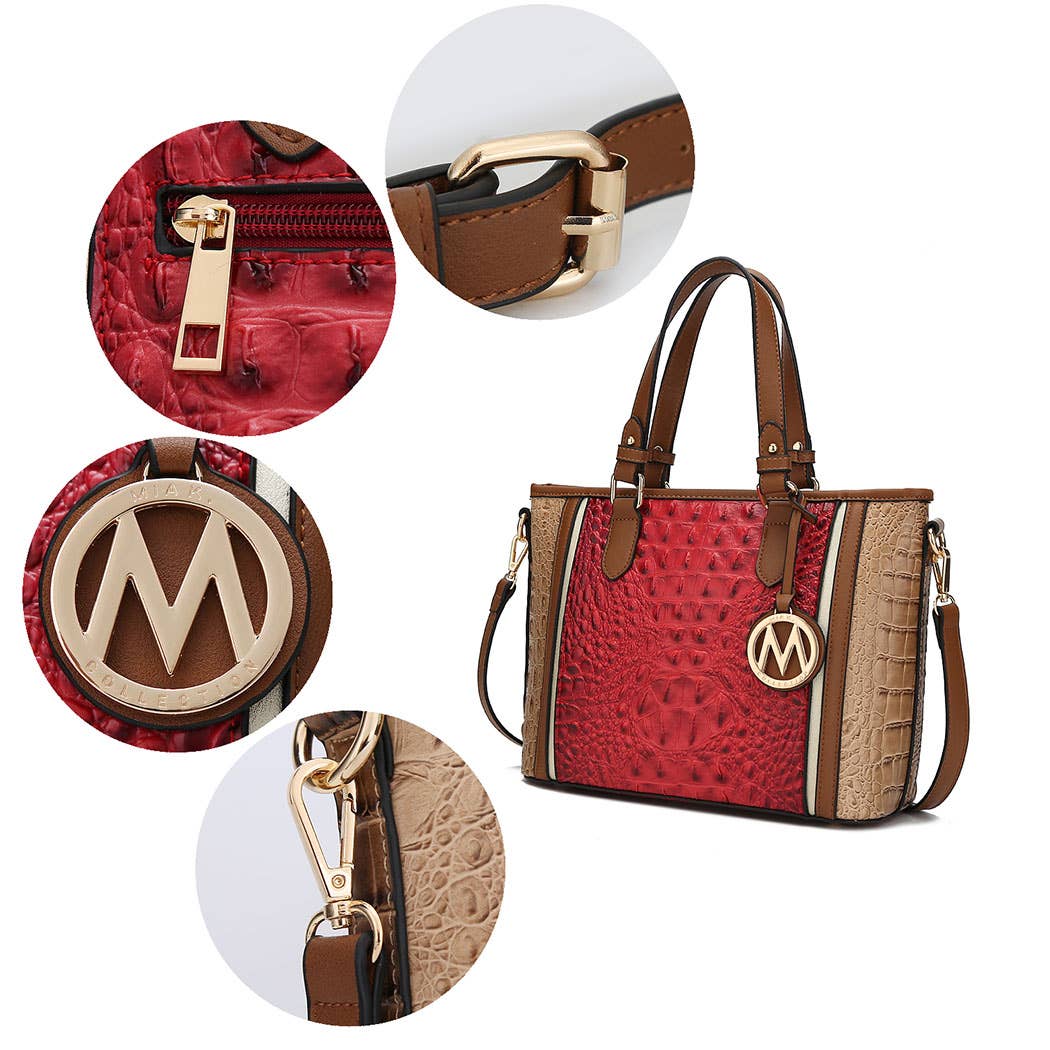 MKF Collection – Großhandel Tragetasche – Damen – MKF Lizza Croco Henkeltasche mit Prägung für Damen von Mia K7