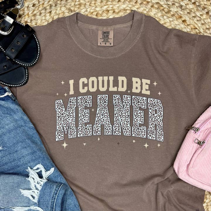 I Could Be Meaner Tee for wholesale by Knox + Nell
