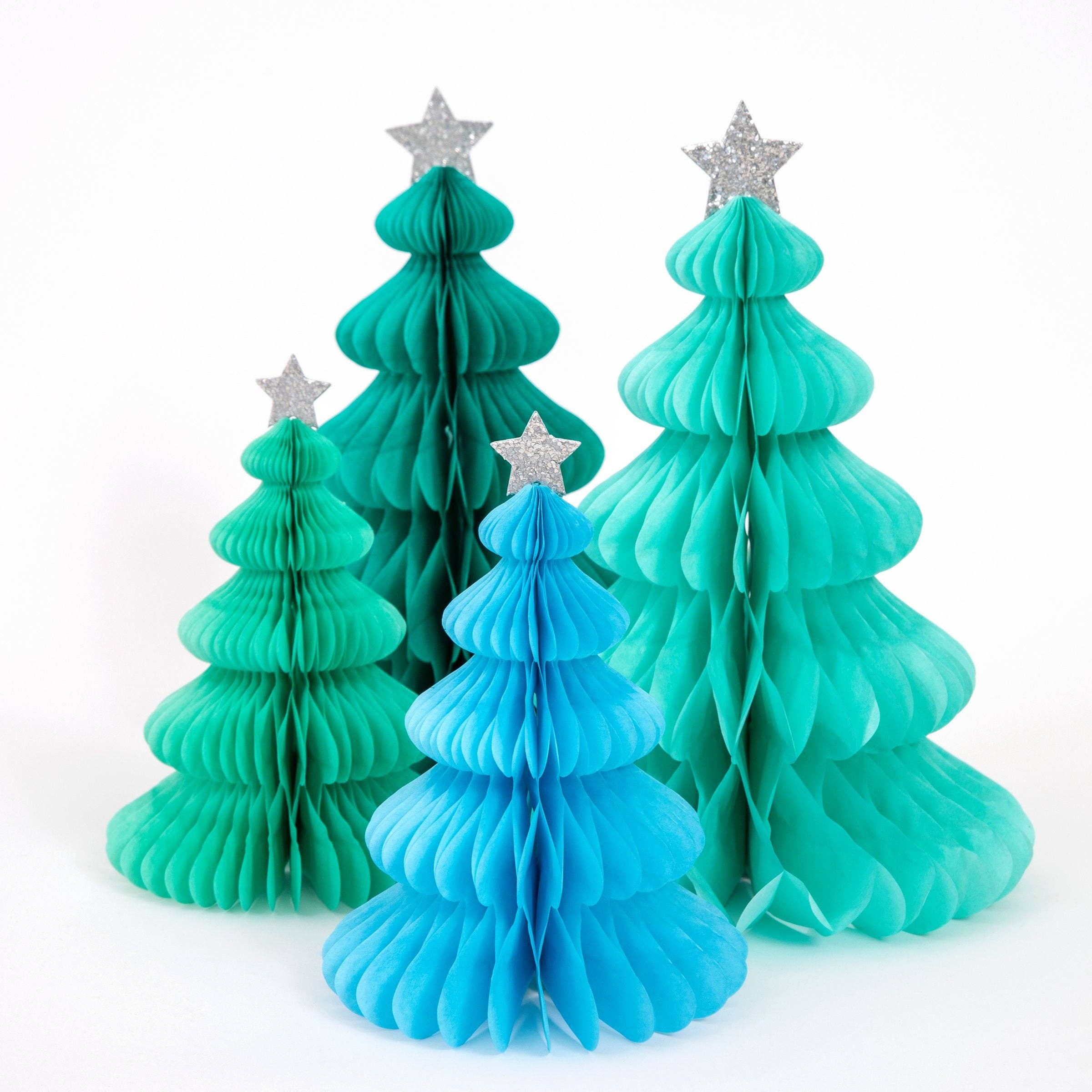 Meri Meri – wholesale Christmas decoration – Rainbow Forest Honeycomb Decorations2