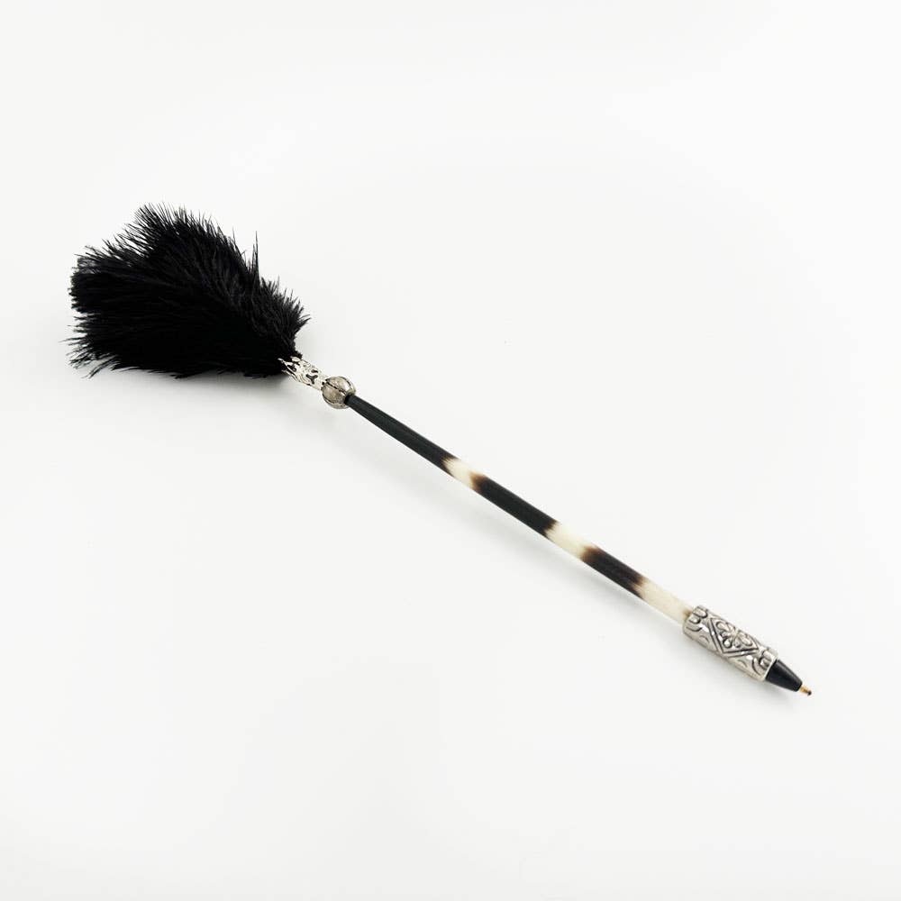 OUTPOST ORIGINAL - Wholesale Pen - Porcupine Quill Pen with Ostrich Feathers0