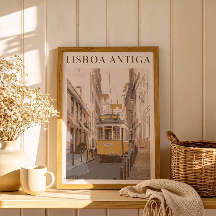 Newpencilbox Art - Wholesale Art Print - Lisbon Tram Poster – Portugal Travel Art Print6