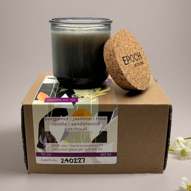 #53 Bergamota, Jasmim, Vela Rosa Soja em Vaso Reciclado por atacado de EPOCH at home