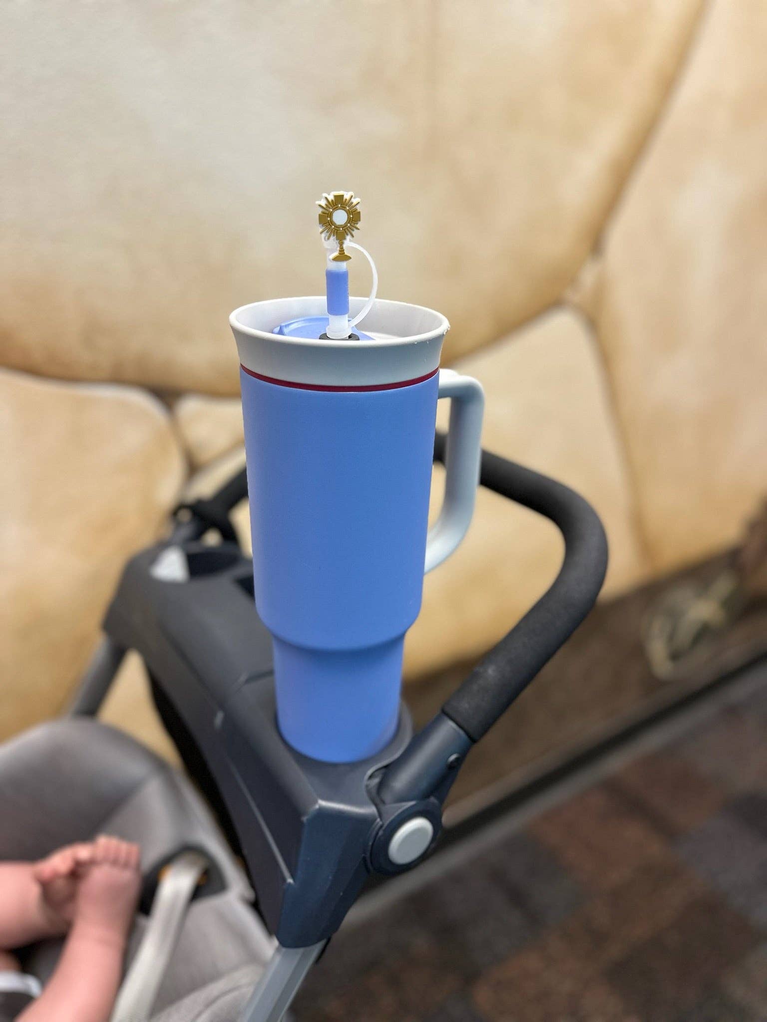 Saintly Heart LLC - Wholesale Drink Topper - Catholic Straw Toppers: Adoration (a 2 pack!)2