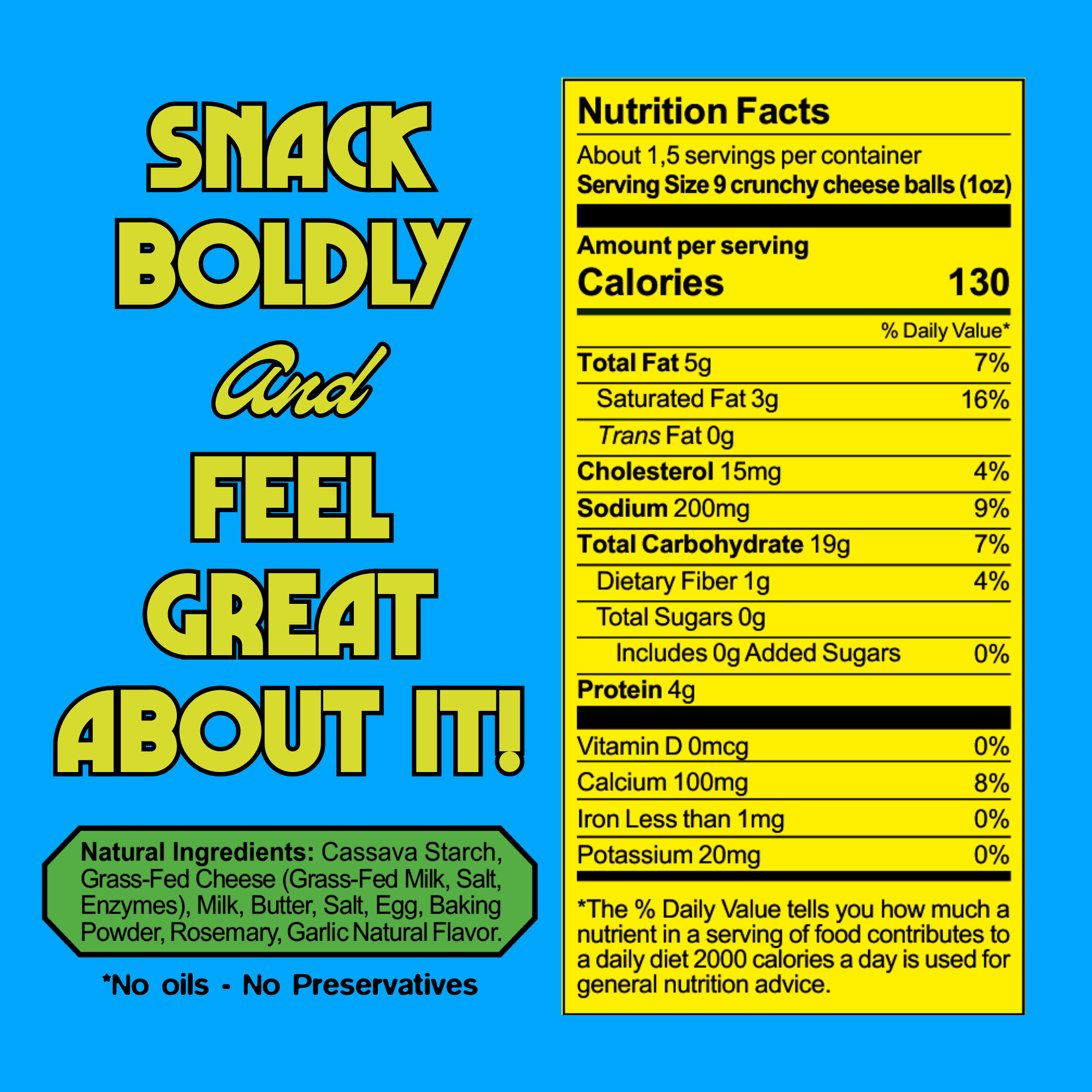 Cassavida - Wholesale Puffed Snack - Cassavida Cheese Bites – Rosemary Garlic Gluten-Free Snack1