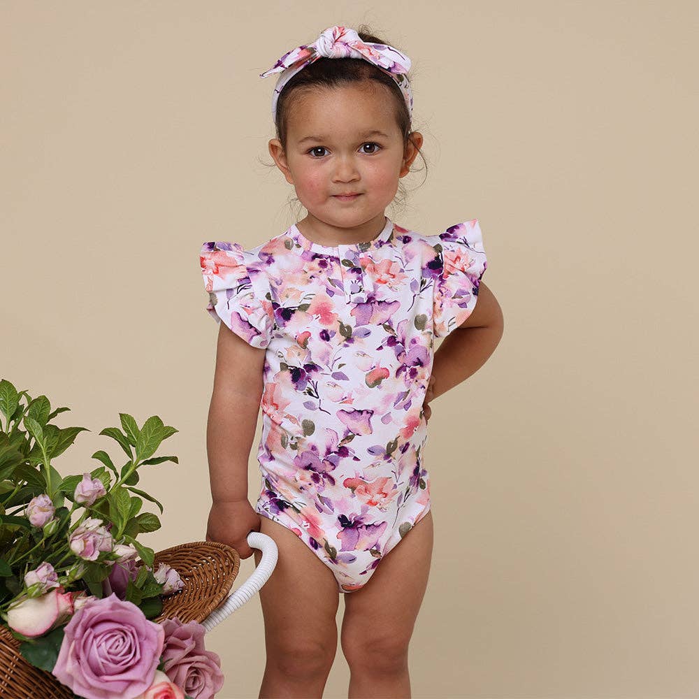 Snuggle Hunny - Wholesale Bodysuit (Non-Footed) - Baby - Blushing Beauty Short Sleeve Organic Bodysuit with Frill3